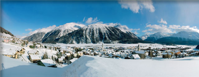 Samaden Winterlandschaft  Samaden Winterlandschaft